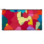 Colorful leather pieces       Pencil Case Front