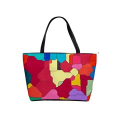 Colorful Leather Pieces             Classic Shoulder Handbag by LalyLauraFLM