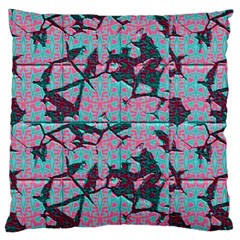 Cracked Tiles       Standard Flano Cushion Case (two Sides) by LalyLauraFLM