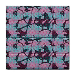 Cracked Tiles             Tile Coaster by LalyLauraFLM