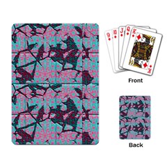 Cracked Tiles             Playing Cards Single Design by LalyLauraFLM