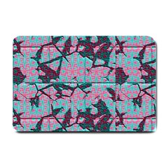 Cracked Tiles             Small Doormat by LalyLauraFLM