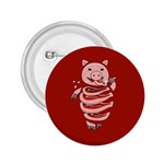 Red Stupid Self Eating Gluttonous Pig 2.25  Buttons Front