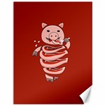 Red Stupid Self Eating Gluttonous Pig Canvas 18  x 24   17.8 x23.08  Canvas - 1