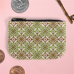 Colorful Stylized Floral Boho Mini Coin Purses