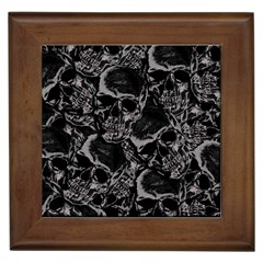 Skulls Pattern Framed Tiles