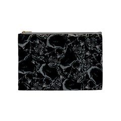 Skulls Pattern Cosmetic Bag (medium) 