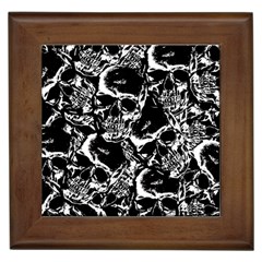 Skulls Pattern Framed Tiles