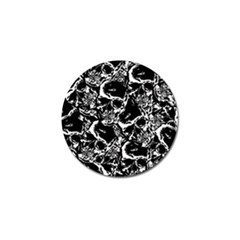 Skulls Pattern Golf Ball Marker