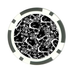 Skulls Pattern Poker Chip Card Guard (10 Pack) by ValentinaDesign