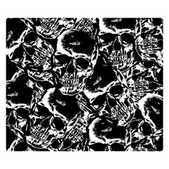 Skulls Pattern Double Sided Flano Blanket (small)  by ValentinaDesign