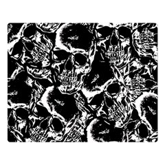 Skulls Pattern Double Sided Flano Blanket (large)  by ValentinaDesign