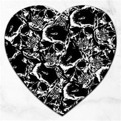 Skulls Pattern Jigsaw Puzzle (heart)