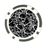 Skulls pattern Poker Chip Card Guard (10 pack) Front