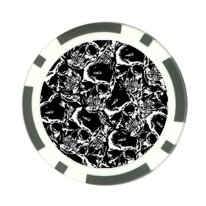 Skulls pattern Poker Chip Card Guard (10 pack)