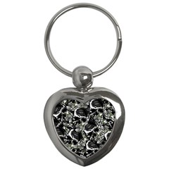 Skulls Pattern Key Chains (heart) 