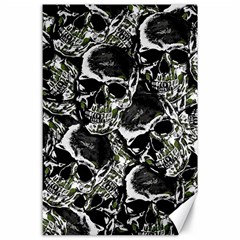 Skulls Pattern Canvas 24  X 36 