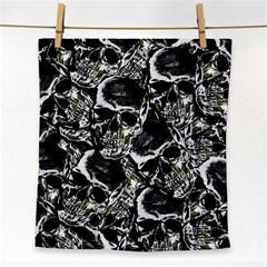 Skulls Pattern Face Towel