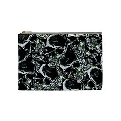 Skulls Pattern Cosmetic Bag (medium)  by ValentinaDesign