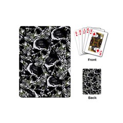 Skulls Pattern Playing Cards (mini)  by ValentinaDesign