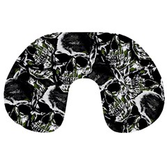 Skulls Pattern Travel Neck Pillows by ValentinaDesign