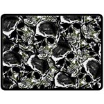 Skulls pattern Double Sided Fleece Blanket (Large)  80 x60  Blanket Front