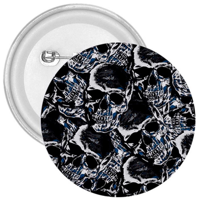 Skulls pattern 3  Buttons