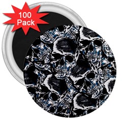 Skulls Pattern 3  Magnets (100 Pack)