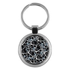 Skulls Pattern Key Chains (round) 