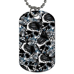 Skulls Pattern Dog Tag (one Side) by ValentinaDesign