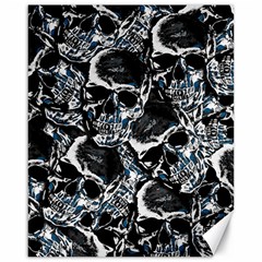 Skulls Pattern Canvas 16  X 20   by ValentinaDesign