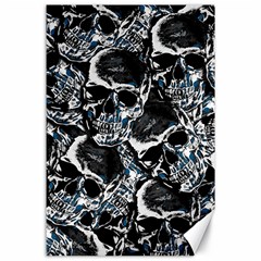 Skulls Pattern Canvas 24  X 36 