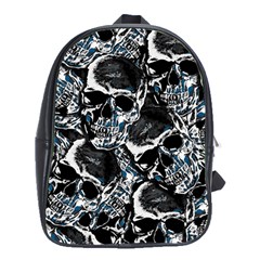 Skulls Pattern School Bags (xl)  by ValentinaDesign