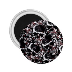 Skulls Pattern 2 25  Magnets by ValentinaDesign