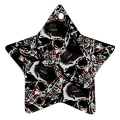 Skulls Pattern Ornament (star) by ValentinaDesign