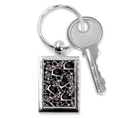 Skulls Pattern Key Chains (rectangle)  by ValentinaDesign