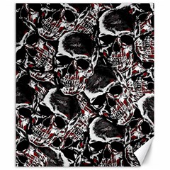 Skulls Pattern Canvas 20  X 24  