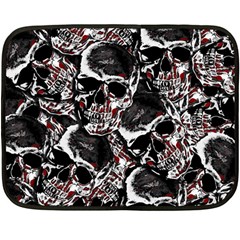 Skulls Pattern Fleece Blanket (mini)