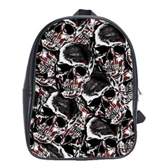 Skulls Pattern School Bags(large)  by ValentinaDesign