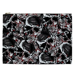 Skulls Pattern Cosmetic Bag (xxl)  by ValentinaDesign