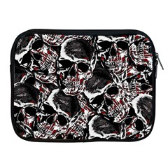 Skulls Pattern Apple Ipad 2/3/4 Zipper Cases by ValentinaDesign