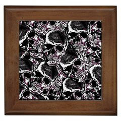 Skulls Pattern Framed Tiles