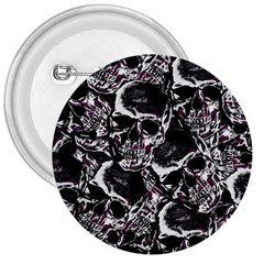 Skulls Pattern 3  Buttons