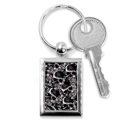 Skulls Pattern Key Chains (rectangle)  by ValentinaDesign