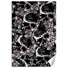 Skulls Pattern Canvas 20  X 30   by ValentinaDesign