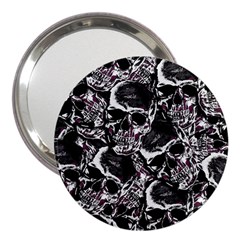 Skulls Pattern 3  Handbag Mirrors by ValentinaDesign