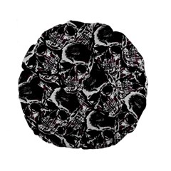 Skulls Pattern Standard 15  Premium Flano Round Cushions