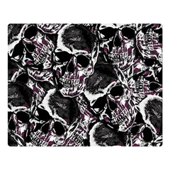 Skulls Pattern Double Sided Flano Blanket (large)  by ValentinaDesign