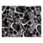 Skulls pattern Double Sided Flano Blanket (Large)  80 x60  Blanket Front