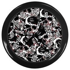 Skull Pattern Wall Clocks (black)